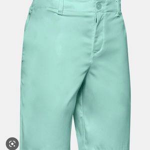 Under Armour Boys Golf Shorts, Mint Green, Size 12